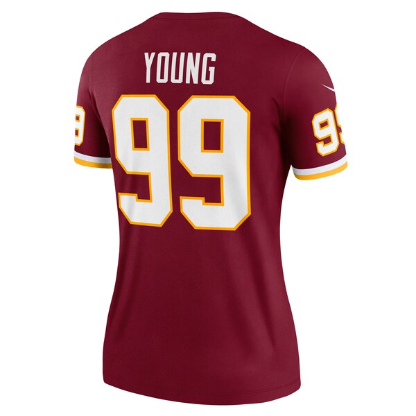 Chase Young Washington Football Team Nike Women's Legend Jersey - Burgundy