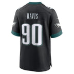 Jordan Davis Philadelphia Eagles Nike Alternate Game Jersey - Black/Green