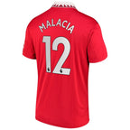 Tyrell Malacia Manchester United adidas 2022/23 Home Replica Player Jersey - Red