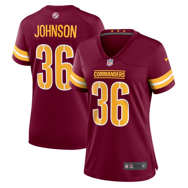 Danny Johnson Washington Commanders Nike Women's  Game Jersey -  Burgundy
