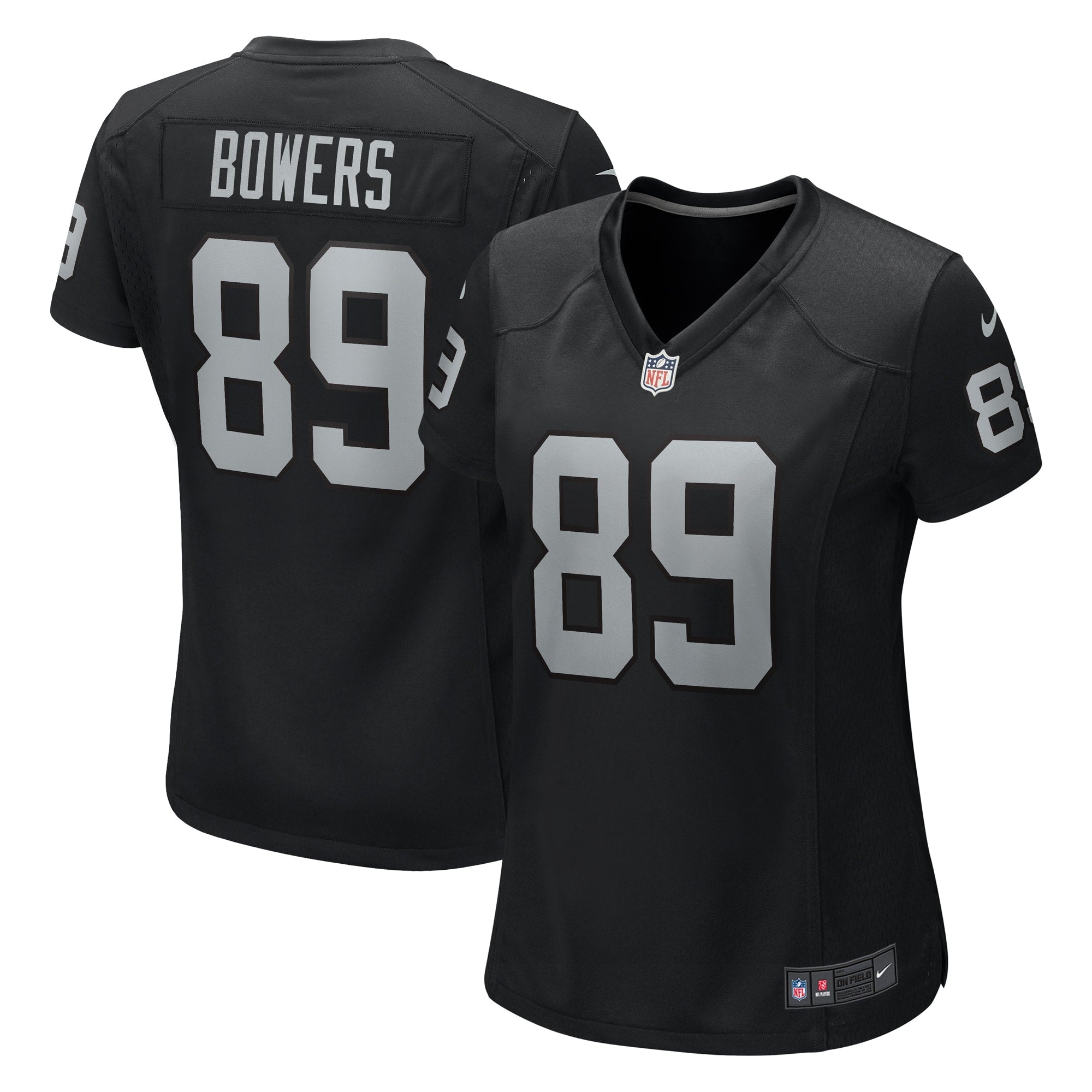Brock Bowers Las Vegas Raiders Nike Women's Game Jersey -  White/Black