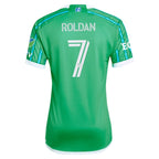 Cristian Roldan Seattle Sounders FC adidas 2024 The Anniversary Kit Authentic Player Jersey – Green