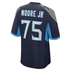 Dan Moore Jr. Tennessee Titans Nike Team Game Jersey -  Navy