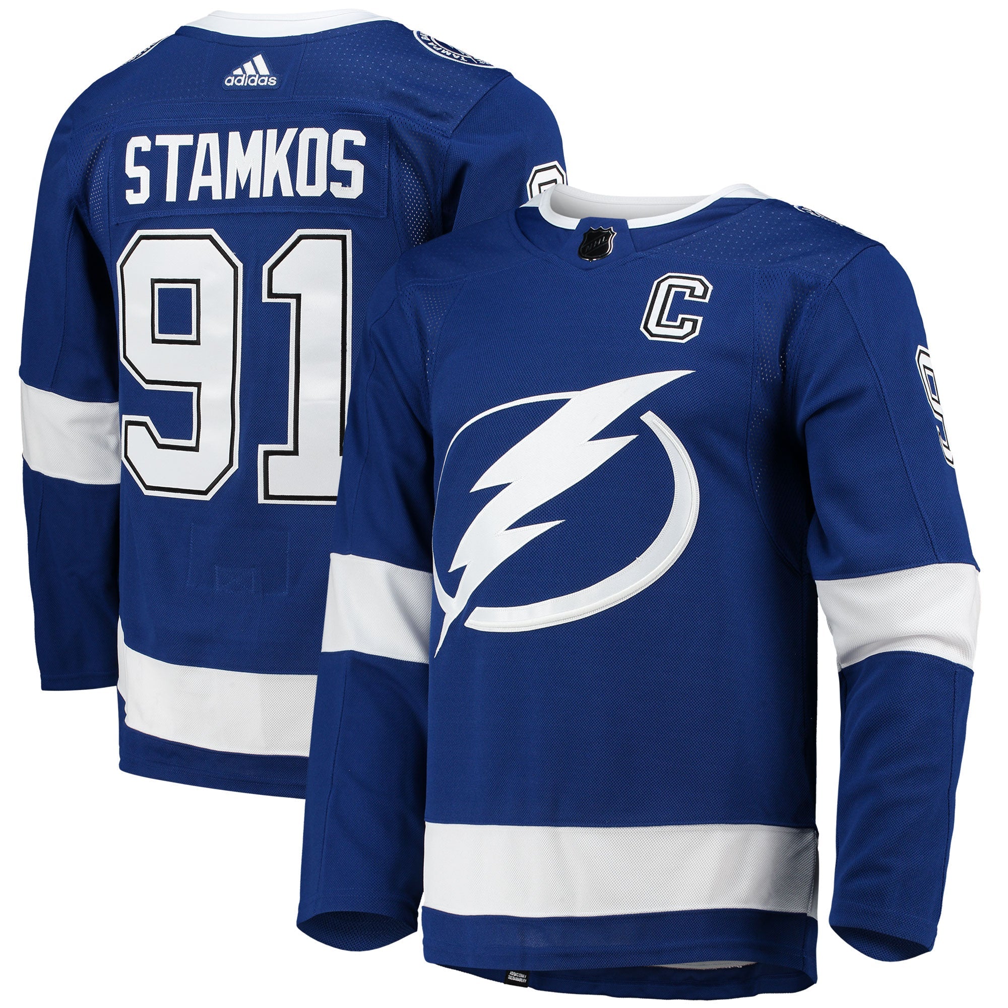 Steven Stamkos Tampa Bay Lightning adidas Away Primegreen Authentic Player Jersey - White/Blue